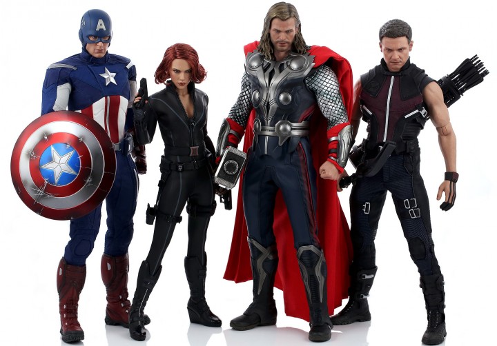 Avengers Hot Toys Thor Black Widow Captain America Hawkeye