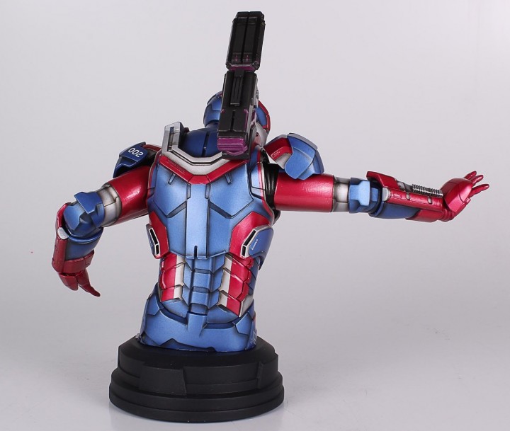 Iron Man 3 Iron Patriot Mini Bust Back Amazon Exclusive