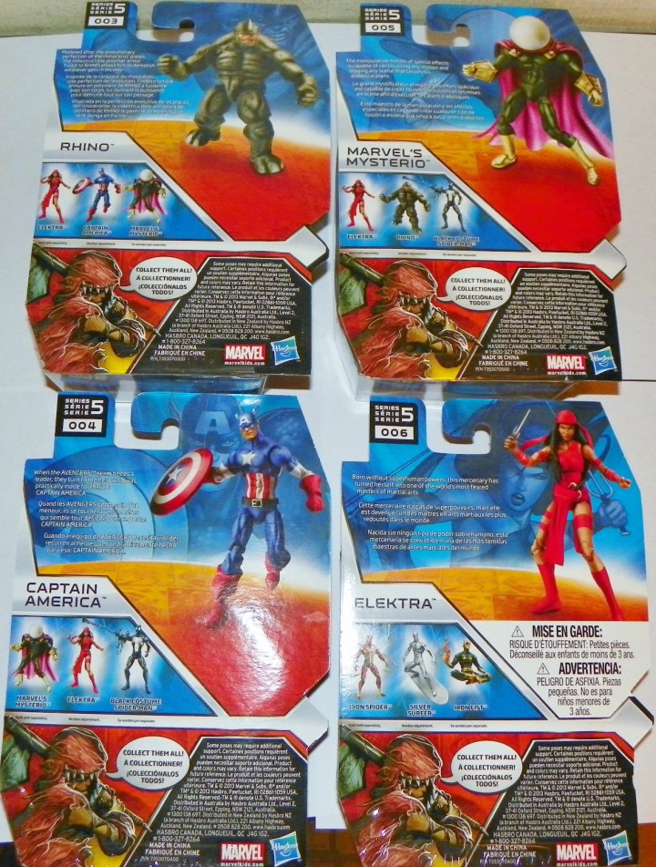 Marvel Universe Series 22 Figures Cardbacks 2013 Hasbro