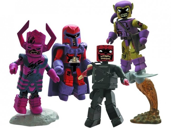 Marvel Zombies Minimates Villains Figures Galactus Magneto Red Skull Green Goblin