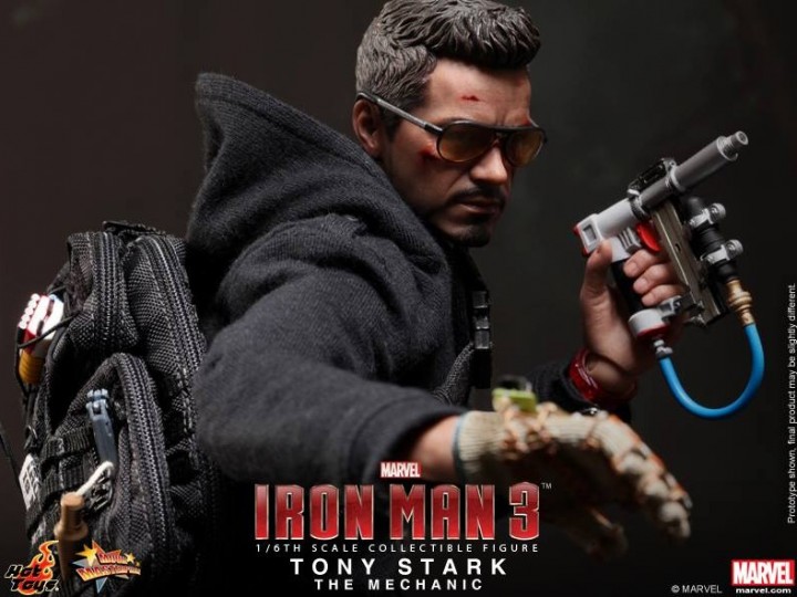 Tony Stark the Mechanic Hot Toys Movie Masterpiece Series Figure