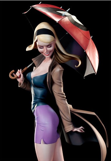 Gwen Stacy Sideshow Statue Close-Up