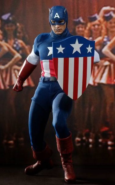 Hot Toys Captain America Star Spangled Man Exclusive Figure