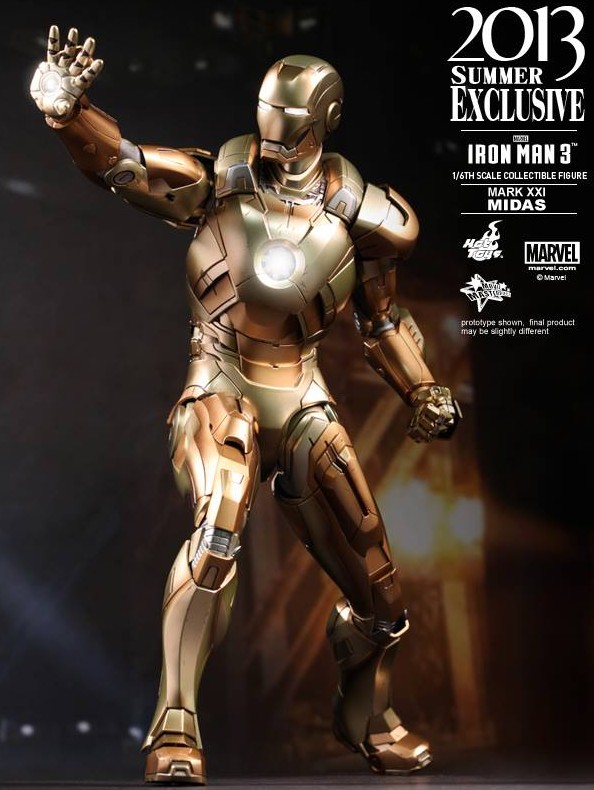 hot toys iron man gold