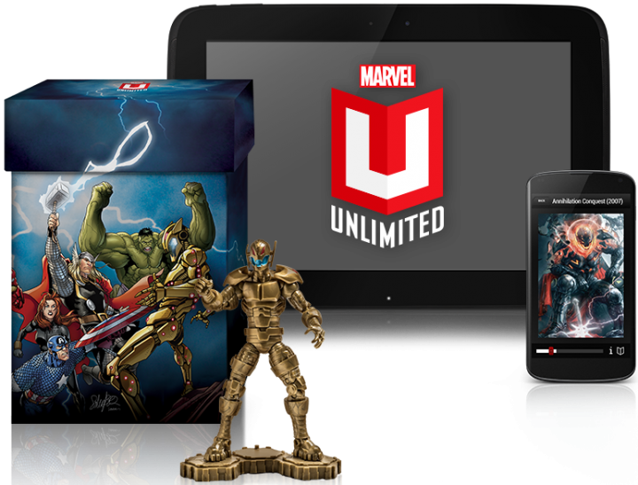 Marvel Legends Gold Ultron Figure with Marvel Unlimited Plus Kit