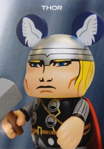 Marvel Vinylmation Series 1 Thor Figure Trading Card Photo