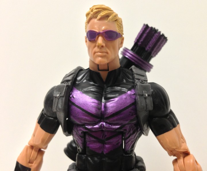 Marvel NOW Hawkeye Figure Head Close-Up Hasbro 2013