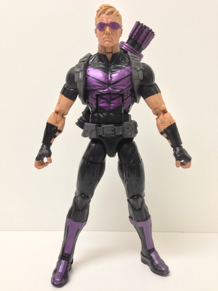 Marvel Legends 2013 Hawkeye Action Figure Front Marvel Now Modern