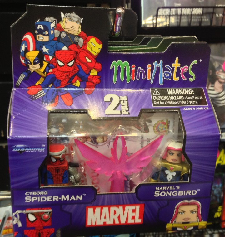 Marvel Minimates Songbird & Cyborg Spider-Man Figures