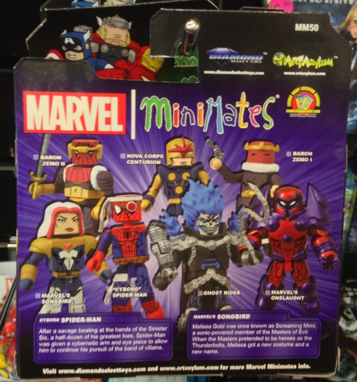 Marvel Minimates Wave 50 Box Back Figures Lineup