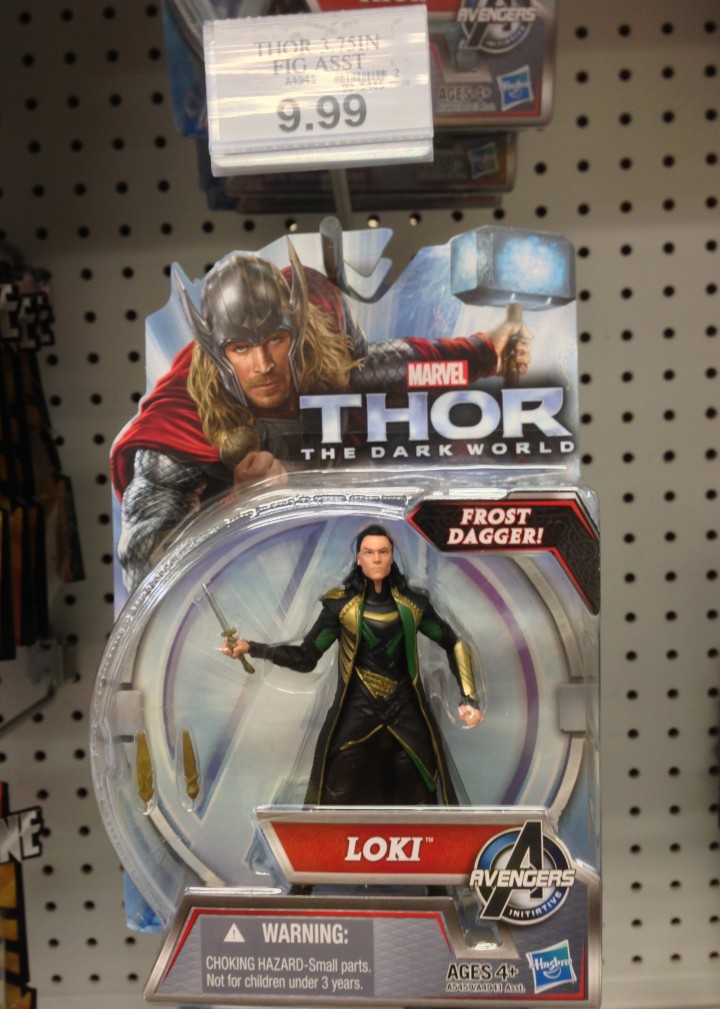 Thor The Dark World Loki Action Figure Hasbro 3 3/4"