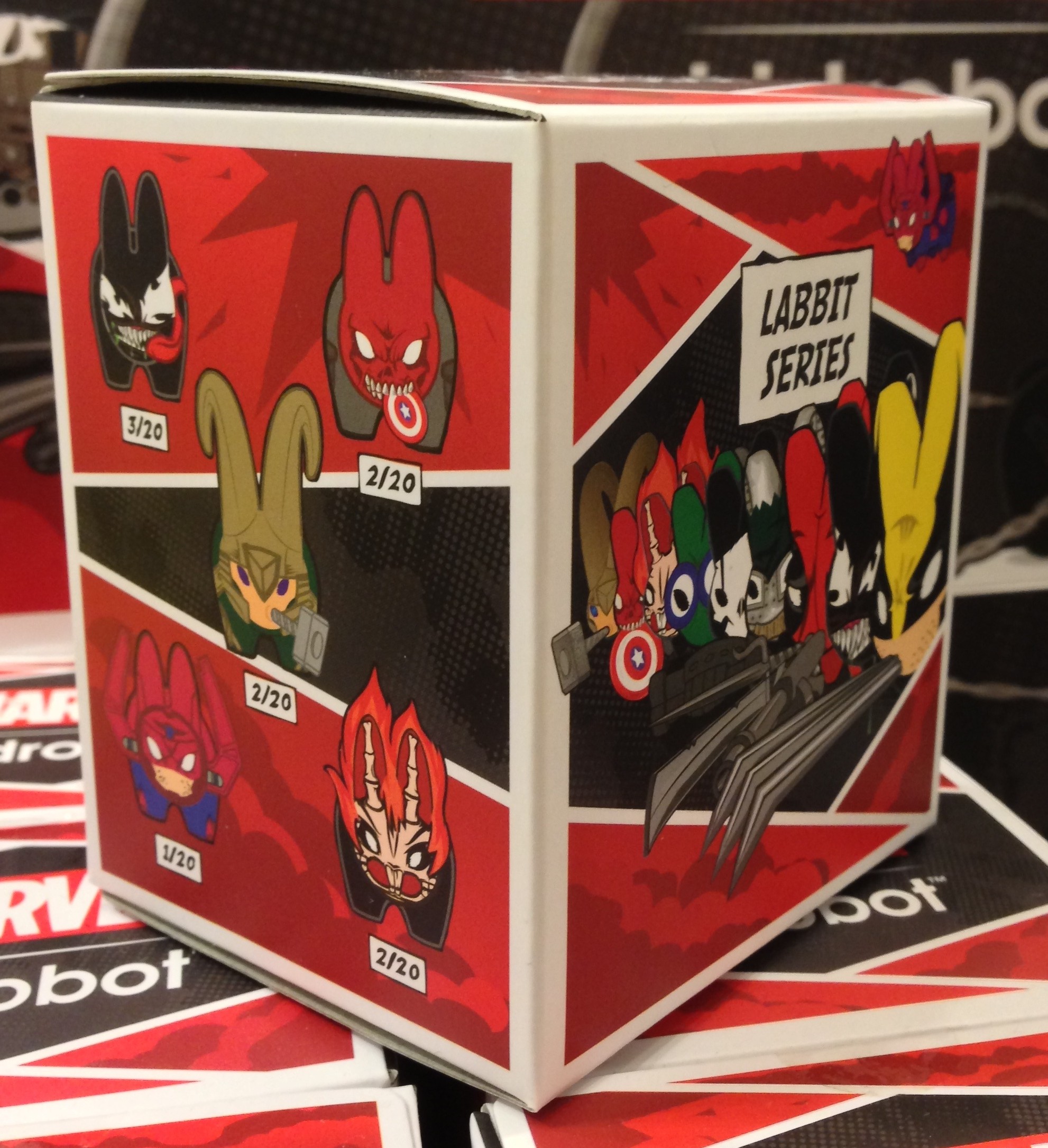 20 Boxes DEADPOOL Kidrobot Marvel Labbit Series 1 Full Unopened Case 