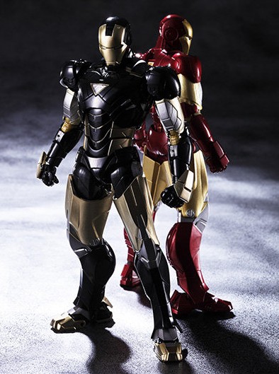 black iron man figure