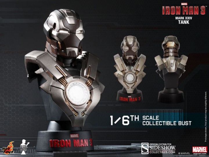 Hot Toys Iron Man 3 Mark 34 Tank Iron Man Armor Bust