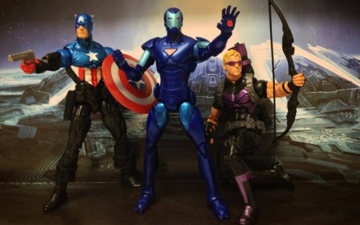 Marvel Legends 2013 Hawkeye Captain America Iron Man Figures Hasbro