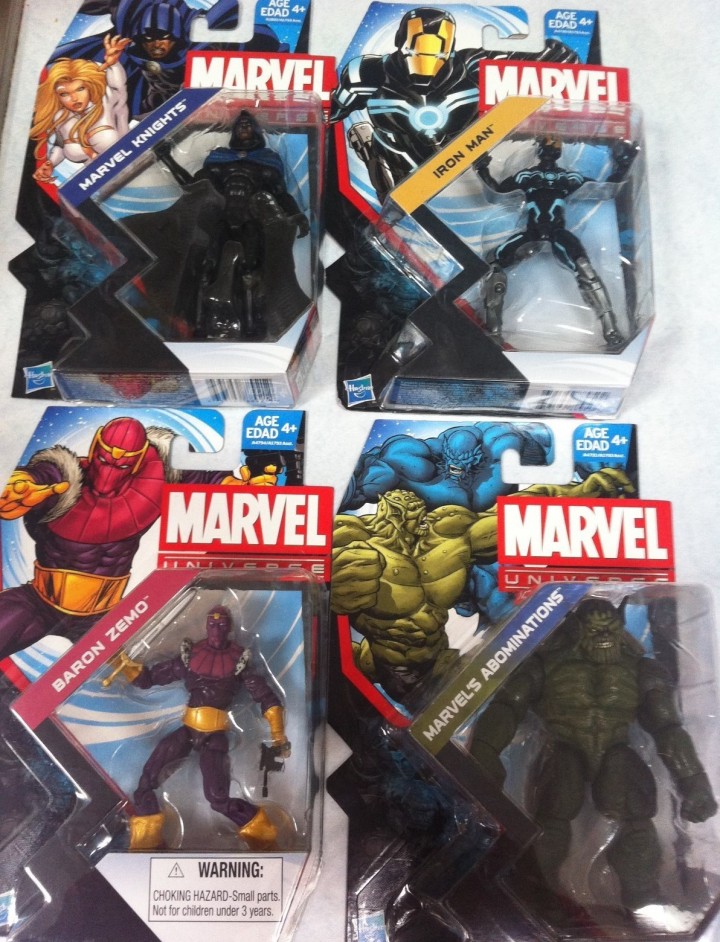 Marvel Universe Wave 23 Figures Set Baron Zemo Cloak Abomination Iron Man