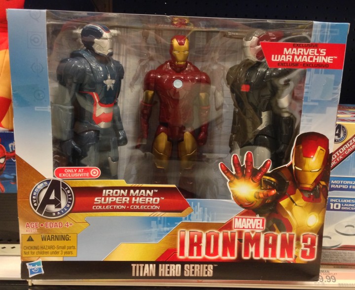 Target Exclusive Iron Man 3 Titan Hero Set War Machine Iron Patriot