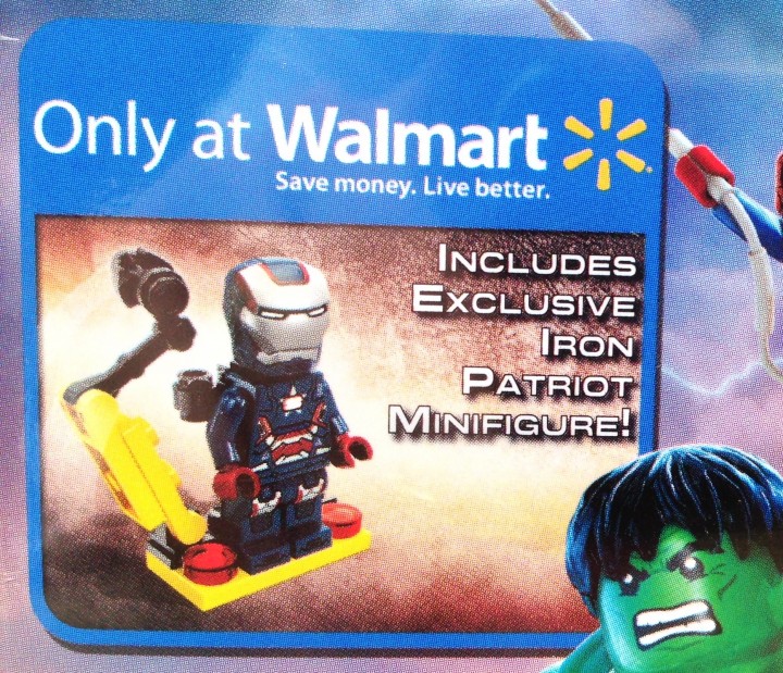 Walmart Exclusive LEGO Iron Patriot Minifigure Sticker