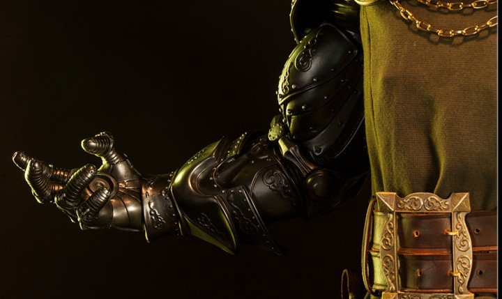 Armor Detail on Sideshow Collectibles Dr Doom Legendary Scale Figure Statue
