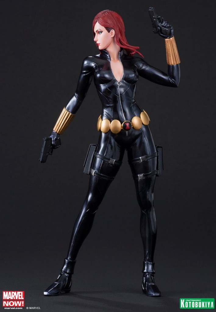 Avengers Kotobukiya Black Widow ArtFX+ Statue Front 2013