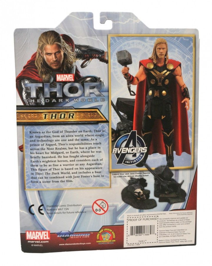 Cardback Thor 2 Marvel Select Thor The Dark World Figure