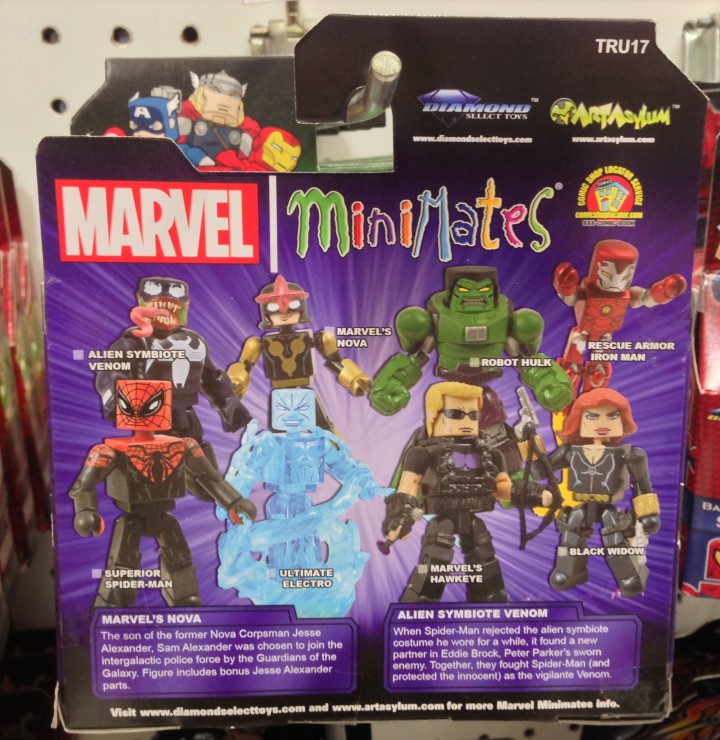 Packaging Marvel Minimates Series 17 Toys R Us Exclusives