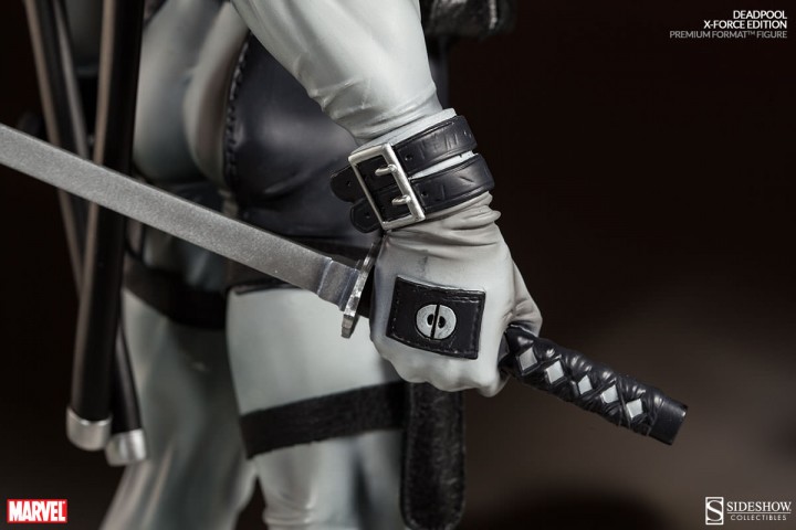 Deadpool X-Force Premium Format Figure Katana Hands Close-Up