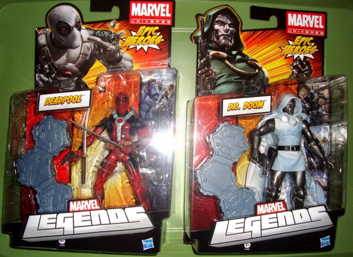 Marvel Legends Red Deadpool and White Dr. Doom Running Change Variants Released