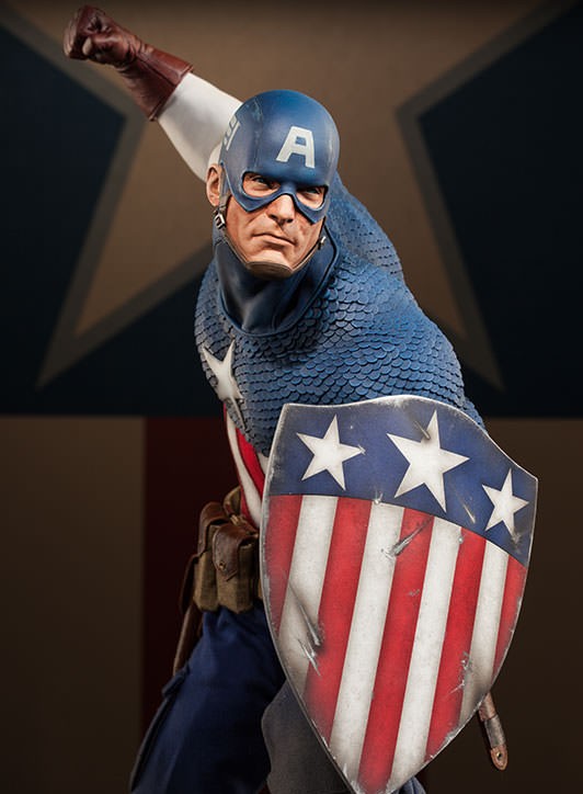 sideshow captain america statue