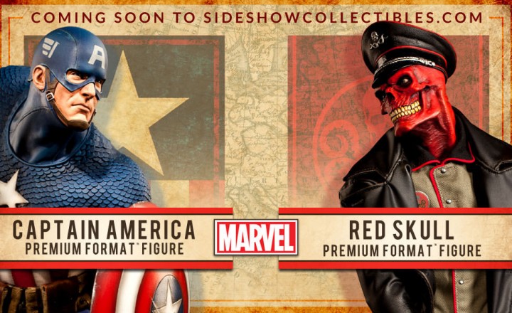 Sideshow Collectibles Captain America vs. Red Skull Premium Format Figures 2014