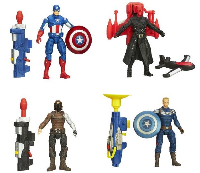 Captain America Winter Soldier Super Soldier Gear Figures Case