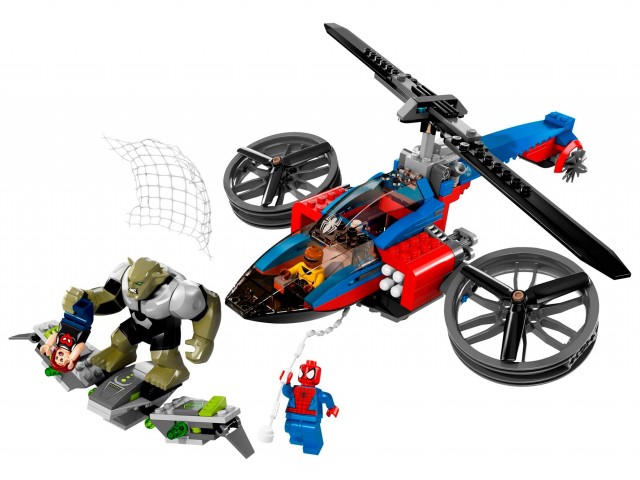 LEGO 76016 Marvel Spider-Helicopter Rescue Winter 2014 Set