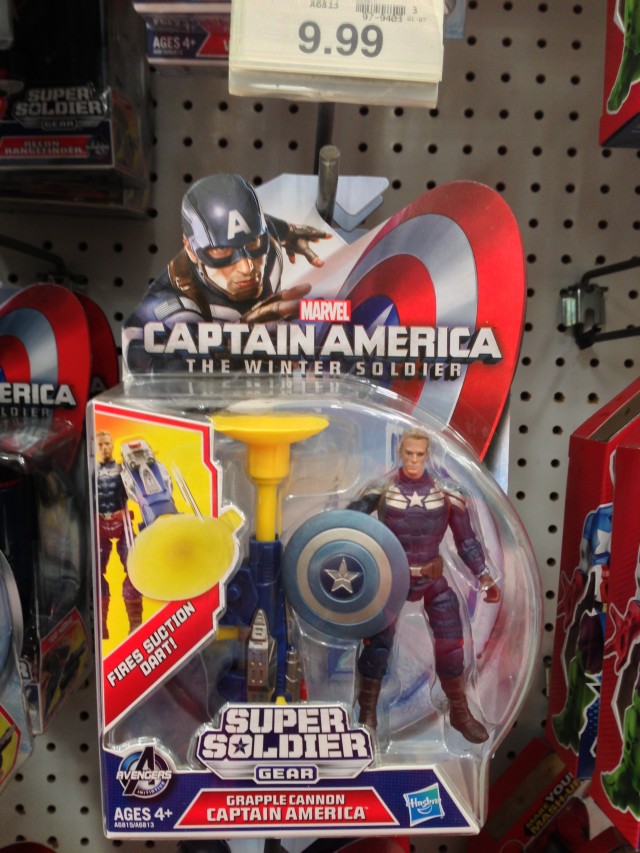 Grapple Cannon Captain America Figure Packaged Hasbro 2014