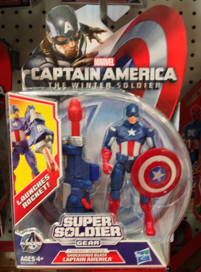 Captain America Super Soldier Gear Shockwave Blast Captain America Hasbro Figure