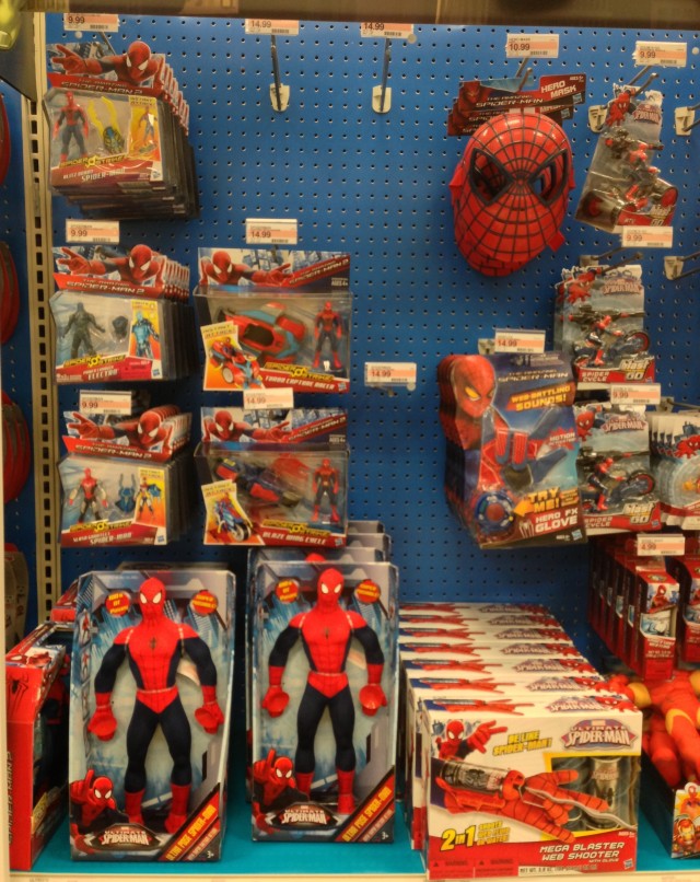 Amazing Spider-Man 2 Toys Display at Target