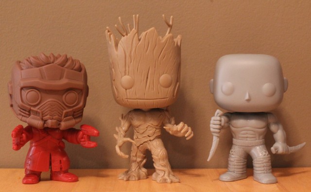 Funko Guardians of the Galaxy Figures Prototypes Drax Starlord Groot