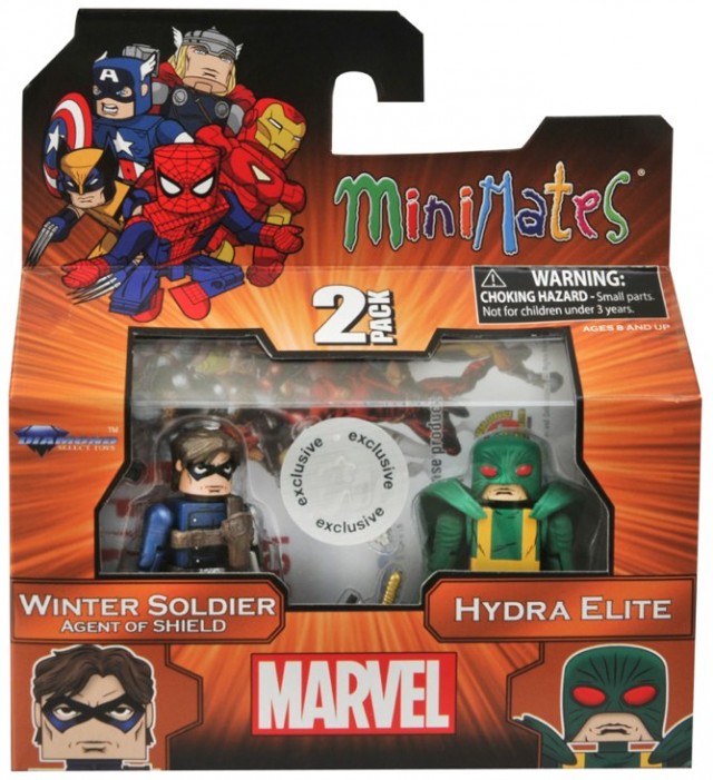 Marvel Minimates Winter Soldier Agent of SHIELD and Hydra Elite Figures Packaged