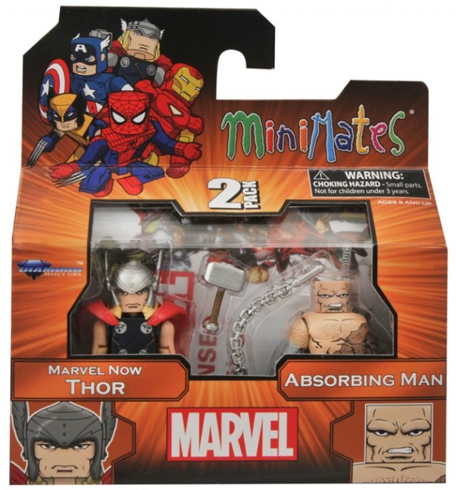 Toys R Us Exclusive Marvel Minimates Marvel Now Thor and Absorbing Man Packaged