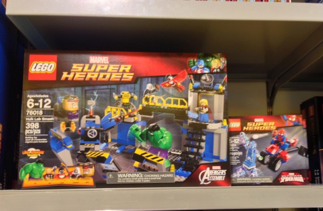 2014 LEGO Marvel Hulk Lab Smash and Spider-Trike vs Electro Sets