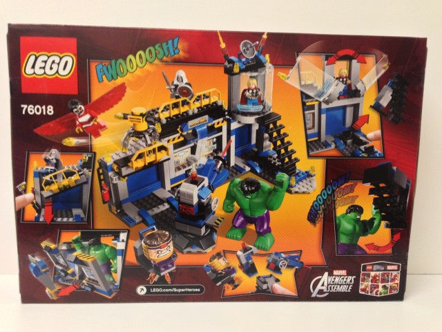 LEGO Marvel Hulk Lab Smash 76018 Box Back