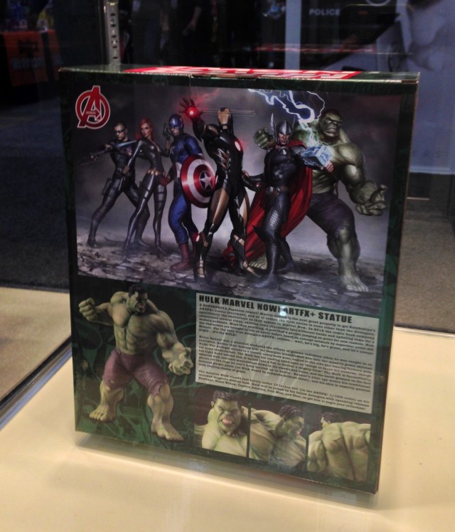 Toy Fair 2014 Hulk Kotobukiya ARTFX Statue Box Back