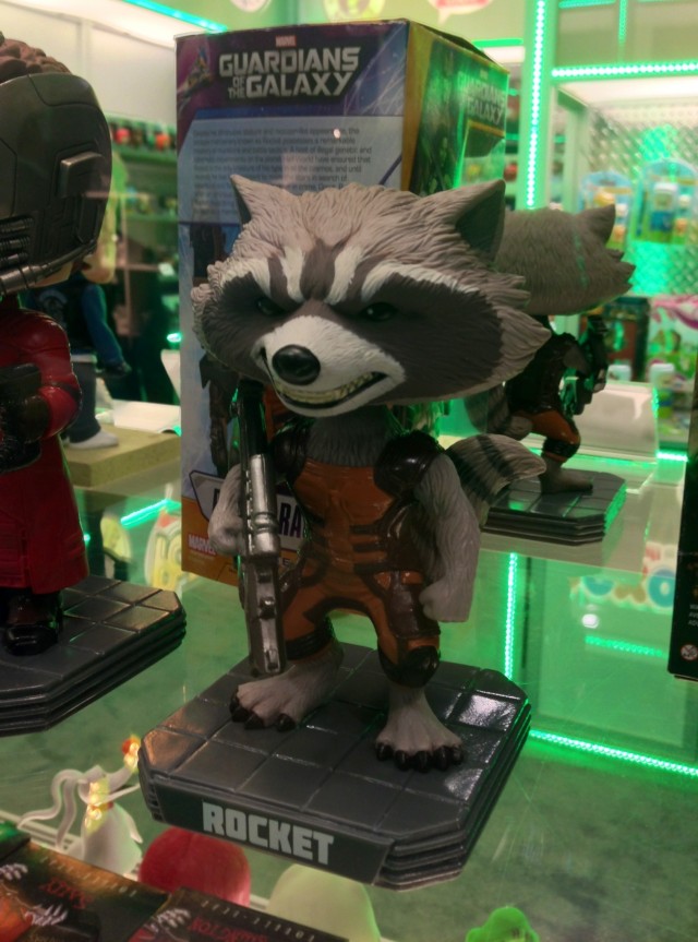 Toy Fair 2014 Rocket Raccoon Funko Wacky Wobbler