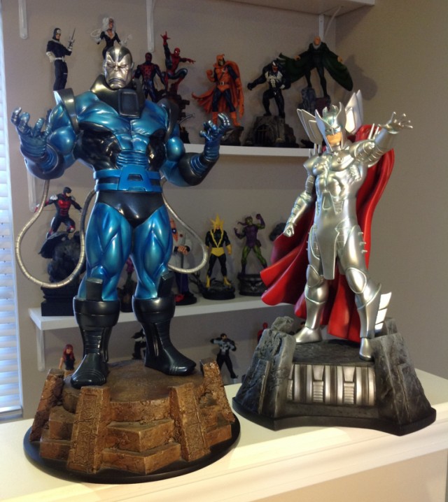 Bowen Apocalypse and Stryfe Statues Marvel X-Men