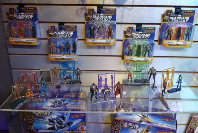 Hasbro Guardians of the Galaxy Action Figures New York Toy Fair 2014 Display