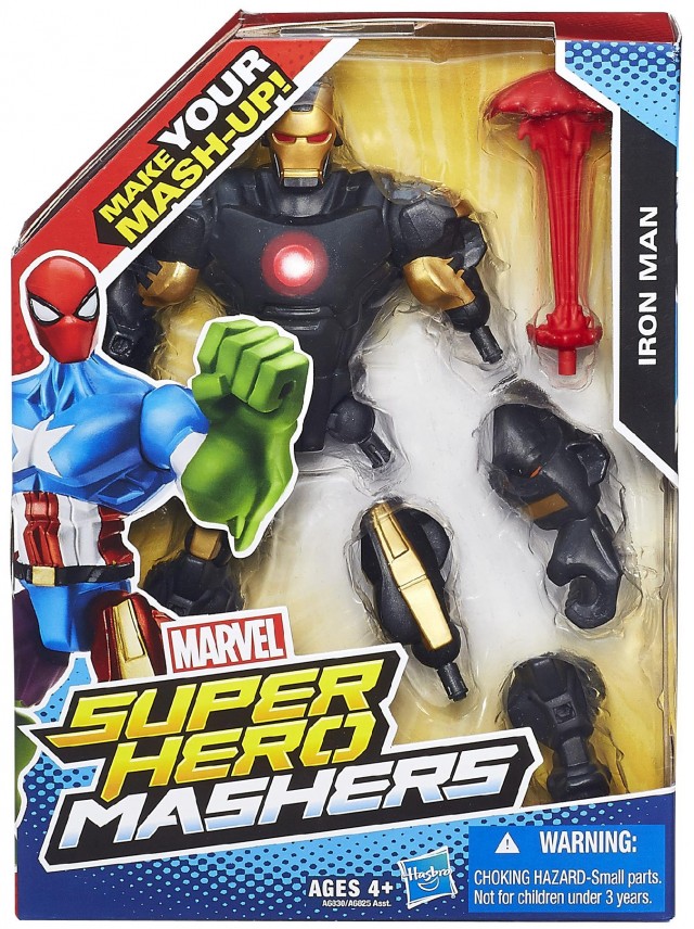 Iron Man Marvel Super Hero Mashers Figure Black and Gold Armor