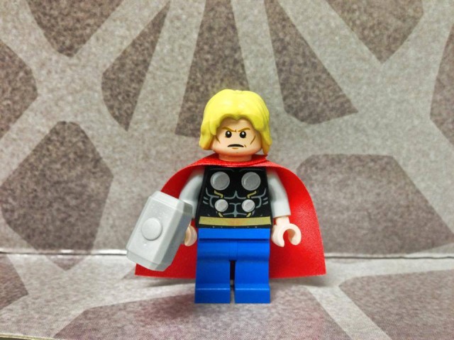 LEGO Thor Minifigure from LEGO 76018 Hulk Lab Smash