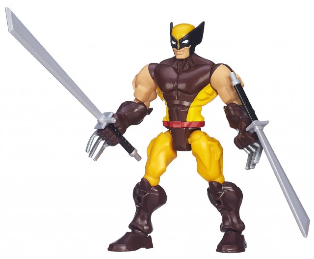 Marvel Superhero Mashers Brown Costume Wolverine Action Figure