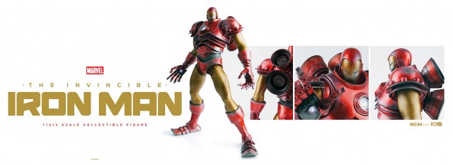 Marvel ThreeA Toys Iron Man Classic Red and Gold Figure