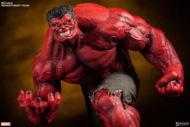 2014 Sideshow Premium Format Figure Red Hulk Statue Rulk