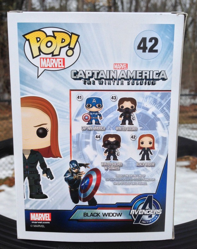 Funko POP Vinyls Black Widow Winter Soldier Box Back